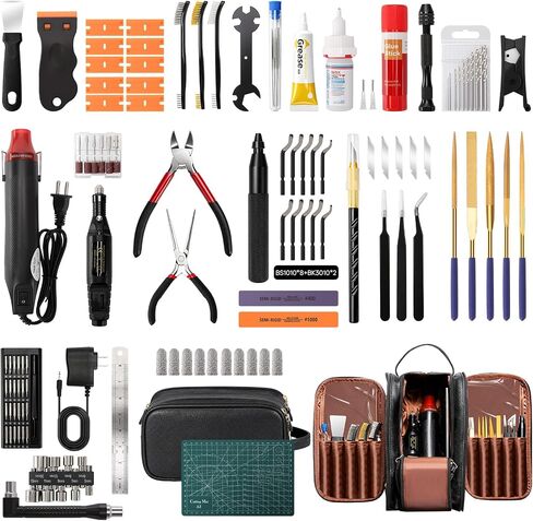 132Pcs 3D Printer Accessories Tools Kit,with Artificial Leather Storage Case,Perfect 3D Printing Enthusiast Kit,Includ 3D Printer Clean&Maintenance&Model Finish for Bambu Lab, Ender 3, Kobra, etc. in Saudi Arabia