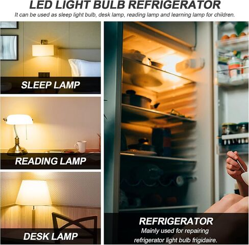 لمبة إضاءة الثلاجة KEI D34l لمصباح الثلاجة فريجيدير 3.5 واط LED | استبدال لمبة فريجيدير الكهربائية 5304511738 أجزاء ثلاجة فريجيدير PS12364857 AP6278388- (110 فولت-240 فولت)-1 حزمة in Kuwait