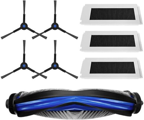 طقم ملحقات المكنسة الكهربائية 8 قطع لـ ECOVACS N30 PRO OMNI/N30 OMNI/N20e PLUS/N20e، بما في ذلك فرشاة رئيسية واحدة و4 فرش جانبية و3 مرشحات، وقطع غيار بديلة لأدوات تنظيف تحسين المنزل in Kuwait