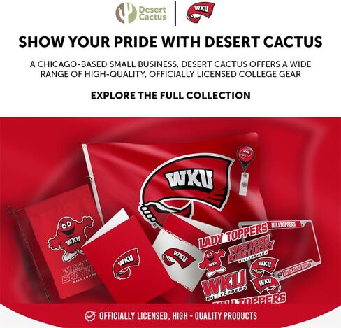 Desert Cactus Western Kentucky University Car Accessories Hilltoppers Metal License Plate Frame and Tag Holder for Front or Rear of Car (Mom) in Saudi Arabia