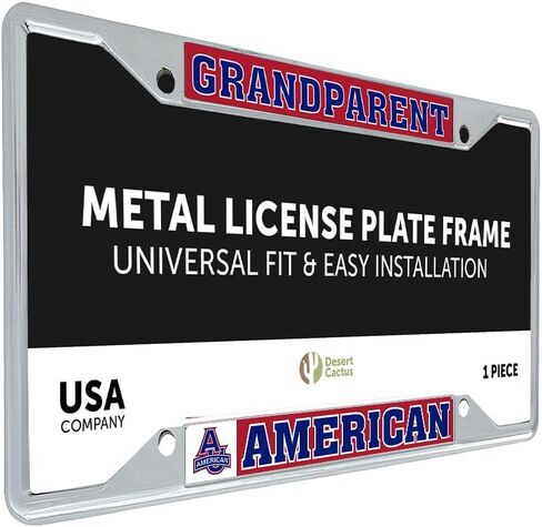 Desert Cactus American University Car Accessories Eagles Metal License Plate Frame and Tag Holder for Front or Rear of Car (Grandparent) in Saudi Arabia