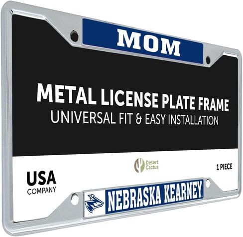 Desert Cactus University of Nebraska at Kearney Car Accessories Lopers Metal License Plate Frame and Tag Holder for Front or Rear of Car (Mom) in Saudi Arabia