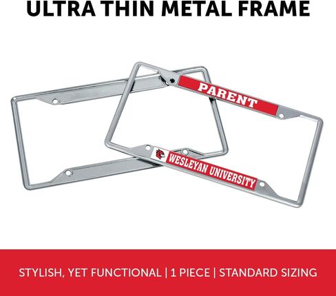 Desert Cactus Wesleyan University Car Accessories Cardinals Metal License Plate Frame and Tag Holder for Front or Rear of Car (Parent) in Saudi Arabia