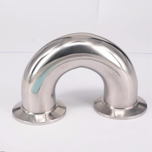 32mm O/D Fits Ferrule O/D 50.5mm 304 Stainless Steel Ferrule 180 Degree Elbow Pipe Fitting in Saudi Arabia
