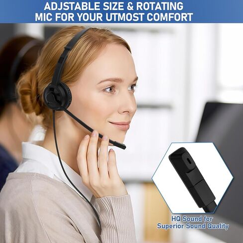 20 Pack Bulk Headset with Microphone for Classroom, Noise Canceling Computer Headphones with Microphone for Office, Durable 3.5mm Wired Headset with Mic for Meetings Laptop PC in Saudi Arabia