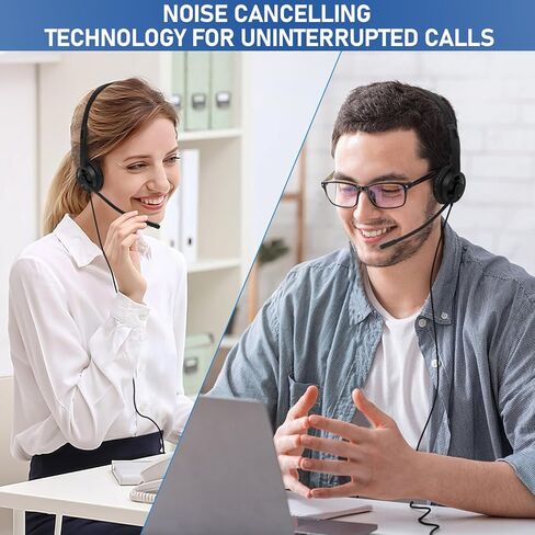 20 Pack Bulk Headset with Microphone for Classroom, Noise Canceling Computer Headphones with Microphone for Office, Durable 3.5mm Wired Headset with Mic for Meetings Laptop PC in Saudi Arabia