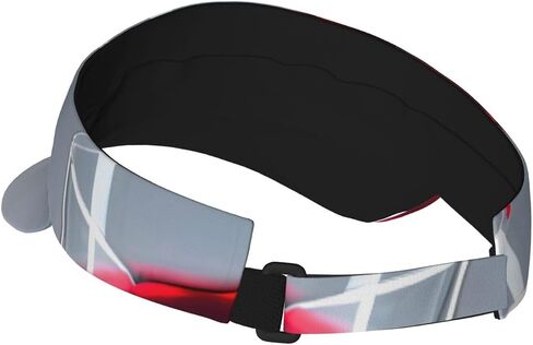 Red Wine Bottle Glass Print Sports Sun Visor Hats Adjustable Running Golf Tennis Sun Cap for Women Men in Saudi Arabia