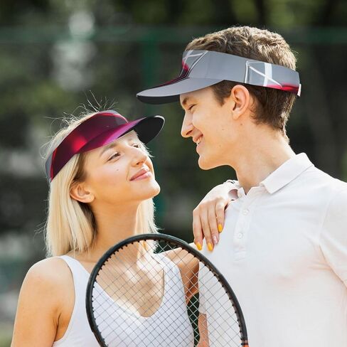 Red Wine Bottle Glass Print Sports Sun Visor Hats Adjustable Running Golf Tennis Sun Cap for Women Men in Saudi Arabia