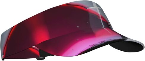 Red Wine Bottle Glass Print Sports Sun Visor Hats Adjustable Running Golf Tennis Sun Cap for Women Men in Saudi Arabia