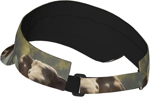 Elephant Print Sports Sun Visor Hats Adjustable Running Golf Tennis Sun Cap for Women Men Black in Saudi Arabia