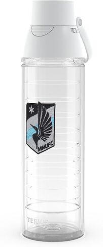 Tervis Venture Lite MLS Minnesota United FC - الشعار الأساسي مصنوع في الولايات المتحدة الأمريكية، كوب سفر معزول بجدار مزدوج يحافظ على المشروبات باردة وساخنة، زجاجة مياه سعة 24oz، كلاسيكية in Kuwait