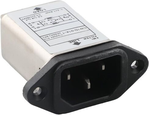 IEC مدخلات الطاقة مرشح RFI منفذ AC CW1D-T نوع الضوضاء المكثف مع الصمامات لمعدات تحويل التردد والإضاءة (CW1D-01A-T) in Kuwait