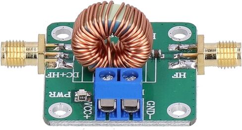 Bias Tee Module RF Microwave DC Blocker Filter Board لمكبرات الصوت ذات النطاق العريض - نطاق التردد من 0.2 إلى 180 ميجا هرتز - مكون إلكتروني مع حلقة مغناطيسية لإمداد طاقة التردد اللاسلكي in Kuwait