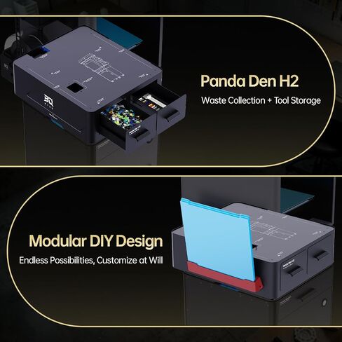 BIQU Panda Den H2+Panda Perch H2+Panda Perch HT for Bambu-Lab H2D/H2S/H2C 3D Printers, Filament Waste Collection & AMS Storage to Save Space for Makers, 3D Printing Farms in Saudi Arabia