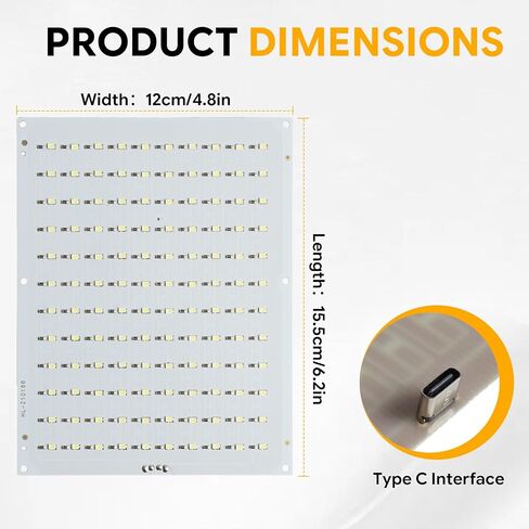 عبوتان من مجموعة لوحة الإضاءة الخلفية LED CMYK المطورة مع 120 مصباح LED من الليثوفان PCB طقم استبدال الضوء مع كابل USB متوافق مع طابعات Bambu Lab A1/A1 mini/P1S/X1C ثلاثية الأبعاد in Kuwait