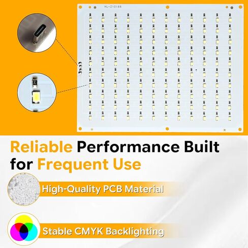 عبوتان من مجموعة لوحة الإضاءة الخلفية LED CMYK المطورة مع 120 مصباح LED من الليثوفان PCB طقم استبدال الضوء مع كابل USB متوافق مع طابعات Bambu Lab A1/A1 mini/P1S/X1C ثلاثية الأبعاد in Kuwait