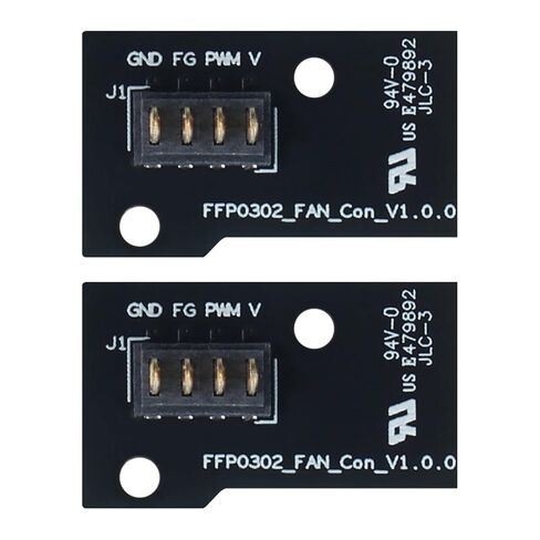 مجموعة لوحة محول مروحة الغطاء الأمامي للطارد (قطعتان) متوافقة مع Flashfoge AD5X: استبدال لوحة PCB لملحقات الطابعة ثلاثية الأبعاد Connecion Hotend Turbo-Fan in Kuwait