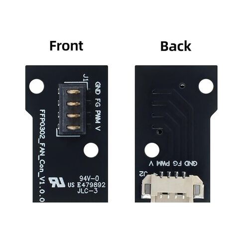 مجموعة لوحة محول مروحة الغطاء الأمامي للطارد (قطعتان) متوافقة مع Flashfoge AD5X: استبدال لوحة PCB لملحقات الطابعة ثلاثية الأبعاد Connecion Hotend Turbo-Fan in Kuwait