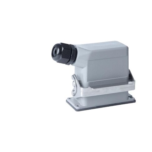 HE4/6/10/12/16/20/24 Aviation Plug Stainless Steel Buckle Heavy-Duty Connector Industrial Thermal Conductivity(10-coresinglebucklesideoutlet) in Saudi Arabia