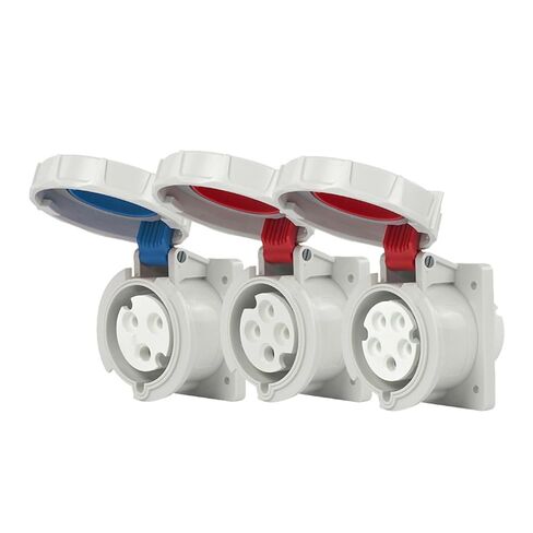 1 Pcs Blue Industrial and Socket 16A 32A IP67 Connector Mounted Concealed Docking Conversion(LX 3132-3 core 16A) in Saudi Arabia