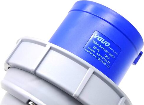 IEC60309 Waterproof Industrial Connector Plug 3Pin 125A 250V 2P+E IP67 in Kuwait