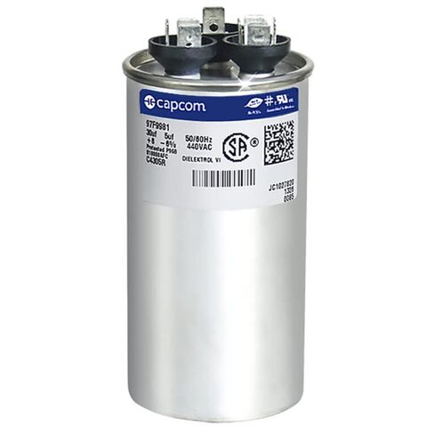 30+5 uF MFD x 440 VAC Round CBB65D Dual 30/5 Capacitor, Replaces 328P3005H44N31A5Z9 C4305R 97F9981BX 97F9981 CPT00659 CPT-0659 27L20 27L20BX 27L20BX-TR7 27L877BX 27L877 C3305R USA2226 12783 in Kuwait