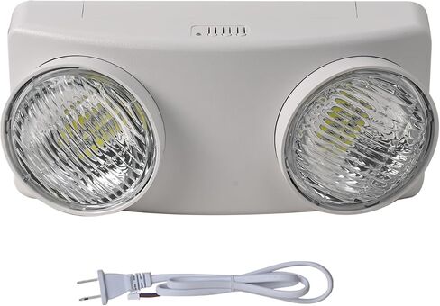 ضوء طوارئ LED لمدة 3 ساعات مع قابس 1.0 متر، إضاءة احتياطية للبطارية LED، تركيبات إضاءة خروج تجارية للأعمال المنزلية والمكتب الليلي وانقطاع التيار الكهربائي الآمن UL-924 AC110V in Kuwait