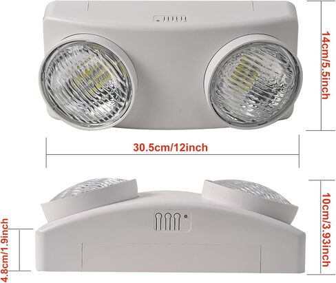 ضوء طوارئ LED لمدة 3 ساعات مع قابس 1.0 متر، إضاءة احتياطية للبطارية LED، تركيبات إضاءة خروج تجارية للأعمال المنزلية والمكتب الليلي وانقطاع التيار الكهربائي الآمن UL-924 AC110V in Kuwait