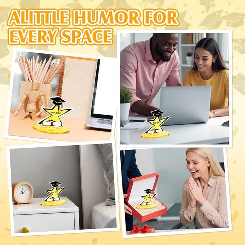 Chumia 2 Pcs Your Did It Trophy Gifts Funny Star Graduation Trophy Star Meme Graduation Gag Gift with Humorous Inscription Quirky Desk Decor Encouragement Gag Presents in Kuwait
