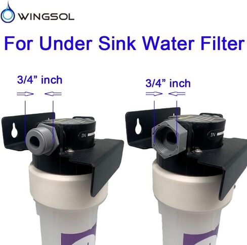 WINGSOL 3/4"-1/2" تركيب أنابيب ضغط المحول، 3/4" ذكر إلى 1/2" ذكر، 3/4" أنثى إلى 1/2" ذكر، محول مخفض خالٍ من مادة BPA مع حشية، قطعتان in Kuwait