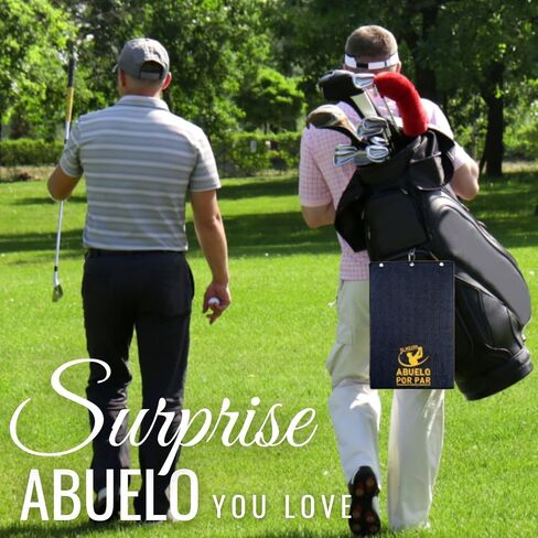 منشفة جولف من Abuelo Gifts، Abuelo في عيد الأب، منشفة جولف من الألياف الدقيقة مقاس 15.8 × 23.6 بوصة لحقائب الجولف in Kuwait