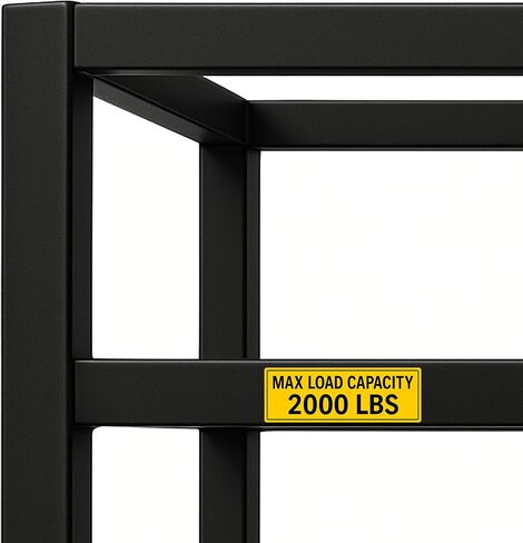 32Pcs(5.5"x2") - MAX LOAD CAPACITY 2000 LBS Sign Sticker - MAX LOAD CAPACITY 2000 LBS Sticker – VIBRANT & LONG-LASTING COLORS Caution Warning Vinyl Sticker in Kuwait