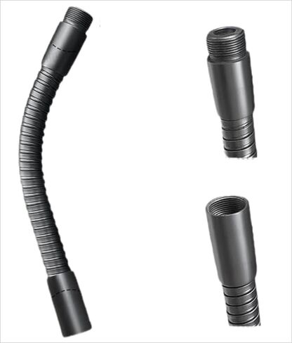 حامل ميكروفون Gooseneck Podium، ذراع مرن مقاس 13 بوصة مع قاعدة مرجحة ومشبك، أسود in Kuwait