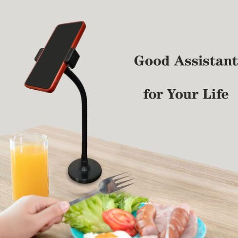حامل ميكروفون Gooseneck Podium، ذراع مرن مقاس 13 بوصة مع قاعدة مرجحة ومشبك، أسود in Kuwait