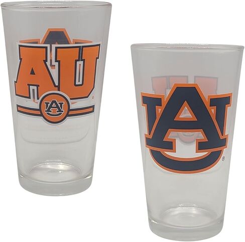العلامات التجارية Boelter المرخصة من NCAA Letterman 16oz Pint Glass (أوبورن تايجرز) in Kuwait