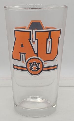 العلامات التجارية Boelter المرخصة من NCAA Letterman 16oz Pint Glass (أوبورن تايجرز) in Kuwait