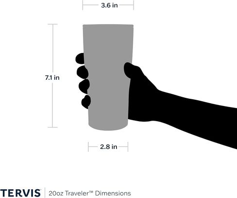 Tervis Traveler NHL - كوب سفر MVP ثلاثي معزول يحافظ على المشروبات باردة وساخنة، 20 أونصة، من الفولاذ المقاوم للصدأ in Kuwait