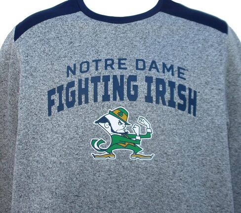 VF Notre Dame Fighting Irish Goal Line Men's Crew Neck Sweatshirt - Gray in Kuwait