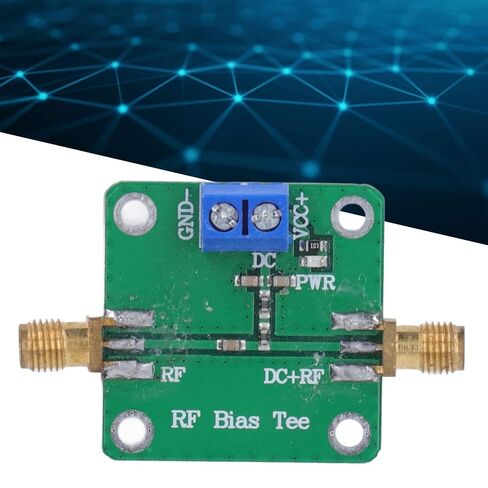 وحدة Bias Tee Module، لوحة تصفية مانع التيار المستمر للميكروويف RF - نطاق التردد من 10 إلى 6000 ميجاهرتز - مكون إلكتروني منخفض فقدان الإدخال لأنظمة الاتصالات in Kuwait