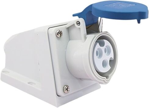 32A 3P Industrial Plug Socket IP44 Waterproof and Flame-Retardant 3-core Exposed 220V JH123 in Kuwait