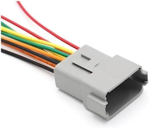 5/20/100 Sets Connector with 15cm Wiring Harness DT06-2S/DT04-2P 2P6P 8P 12P Waterproof Electrical(6p Male,20 Sets) in Kuwait