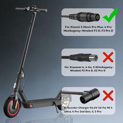 شاحن بطارية ليثيوم 53.6 فولت 3.9 أمبير متوافق مع Segway Ninebot MAX G3، F3، F3 Pro، GT3، ZT3 Pro بطارية ليثيوم أيون 46.8 فولت/48 فولت، محول إمداد الطاقة فائق السرعة in Kuwait