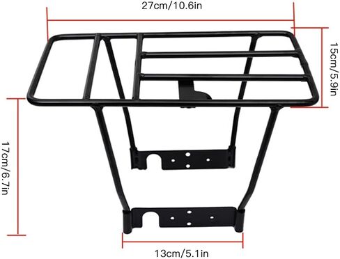 Electric Scooter Rear Rack, Rear Wheel Iron Storage Rack Cargo Shelf with Mounting Screws for M365 / 1S / Pro E Scooter in Kuwait