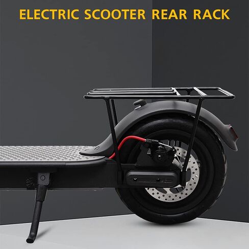 Electric Scooter Rear Rack, Rear Wheel Iron Storage Rack Cargo Shelf with Mounting Screws for M365 / 1S / Pro E Scooter in Kuwait
