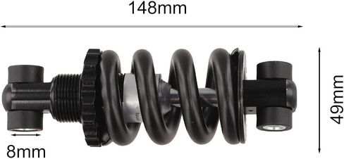1PC Front/Rear Shock Suspension Spring, Shock Absorber For KUKIRIN For G2MAX Electric Scooter Aluminum Shock Absorber Spare Parts(Rear) in Kuwait