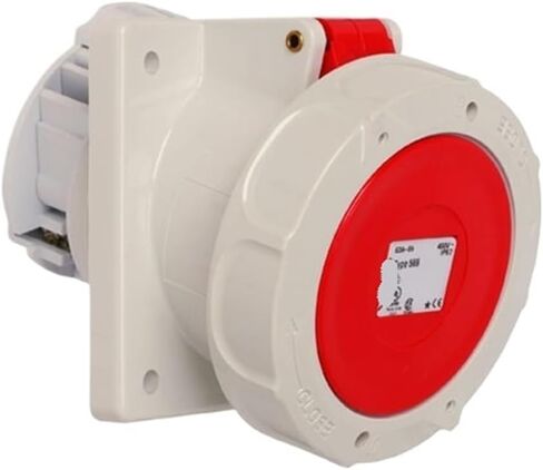 CEE Industrial Socket Concealed Angled Waterproof Dustproof IP67 63A 5P in Kuwait