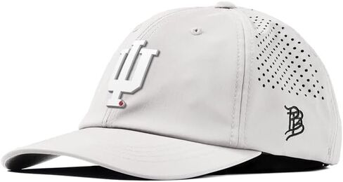 فواتير ذات علامة تجارية مرخصة رسميًا × مجموعة Indiana Hoosiers Performance Dad Hat Collection Whiteout Indiana Team Logo PVC in Kuwait