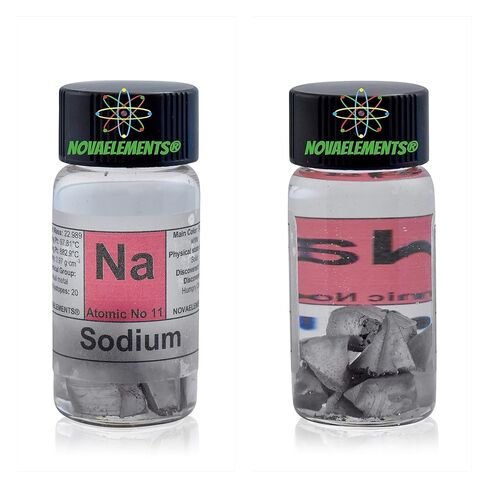 Sodium Metal Element 11 Sample, 99.8% Pure 1 Gram Under Mineral Oil Inside a Labeled Glass Vial… in Kuwait