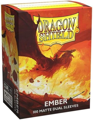 Dragon Shield Dual Matte Ember Standard Size 100 ct Card Sleeves Individual Pack … in Kuwait