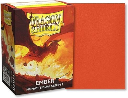 Dragon Shield Dual Matte Ember Standard Size 100 ct Card Sleeves Individual Pack … in Kuwait